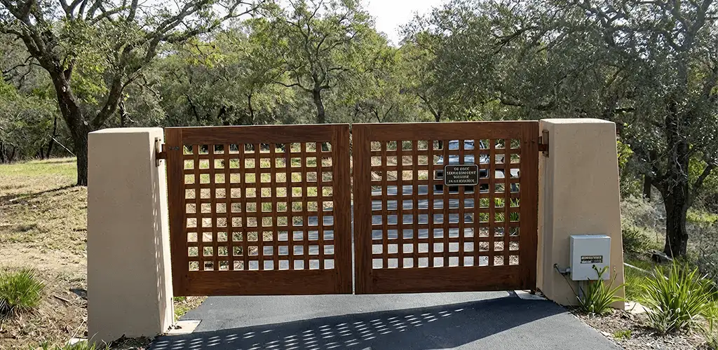 Driveway gate installation for a residential property in Tampa, FL